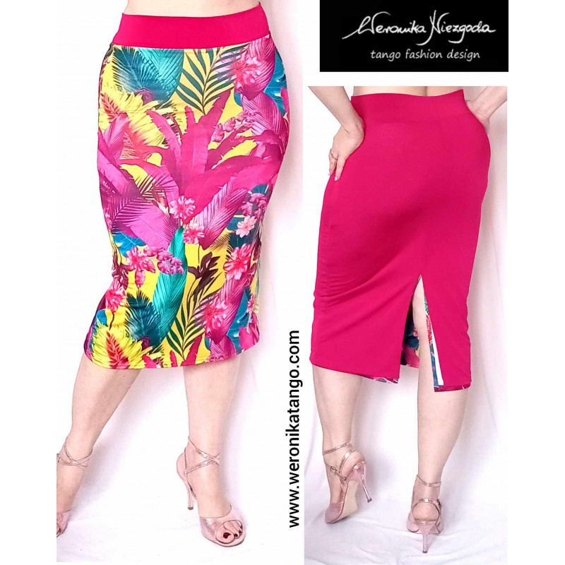 Reversible pencil skirt