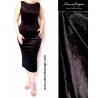 Velvet classic pencil dress