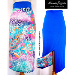 Reversible pencil skirt 2in1